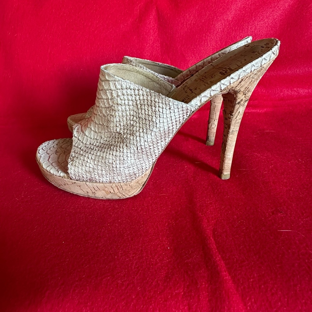 Stuart Weitzman leather high heel slip on.  Size 9.5